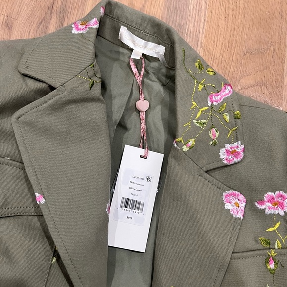 Loveshackfancy Dolisa Embroidered Military Jacket size 4 NWT - Picture 6 of 8